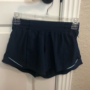 Lululemon Hotty Hot Low Rise Lined Short 4” - Size 4, True Navy